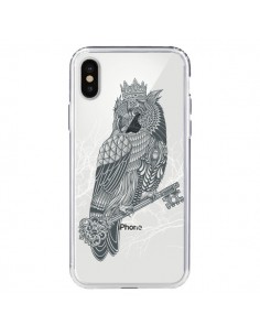 Coque iPhone X et XS Owl King Chouette Hibou Roi...