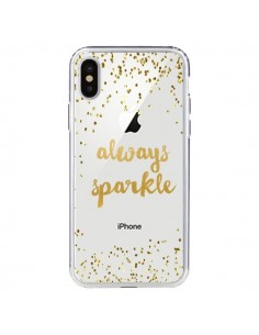 Coque iPhone X et XS Always Sparkle, Brille Toujours...