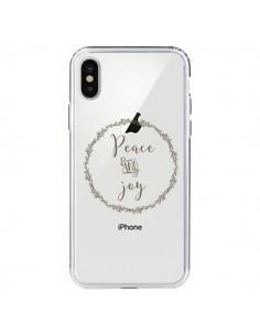 Coque iPhone X et XS Peace and Joy, Paix et Joie...