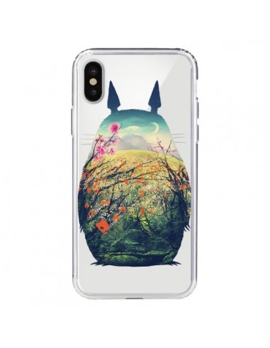 Coque iPhone X et XS Totoro Manga Comics Transparente - Victor Vercesi