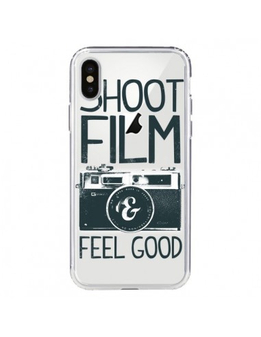 Coque iPhone X et XS Shoot Film and Feel Good Transparente - Victor Vercesi
