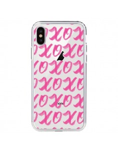 Coque iPhone X et XS XoXo Rose Transparente - Yohan B.