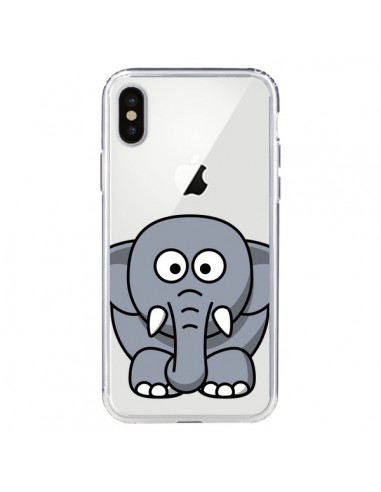 Coque iPhone X et XS Elephant Animal Transparente - Yohan B.