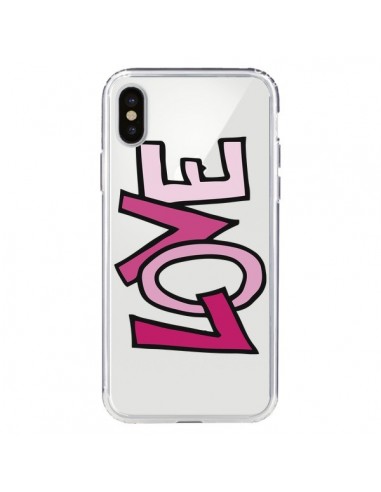 Coque iPhone X et XS Love Amour Transparente - Yohan B.