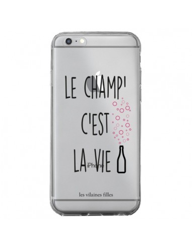 Coque iPhone 6 Plus et 6S Plus Le Champ, c'est la Vie Transparente - Les Vilaines Filles