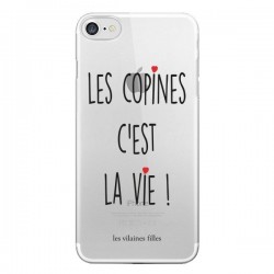 Coque iPhone 7/8 et SE 2020 Les copines, c'est la vie...