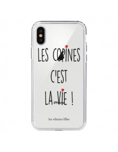 Coque iPhone X et XS Les copines, c'est la vie...