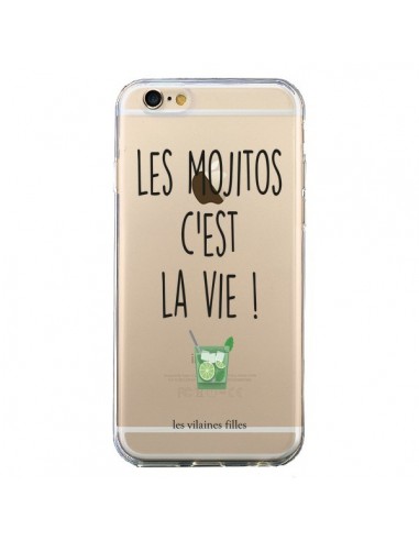 Coque iPhone 6 et 6S Les Mojitos, c'est la vie Transparente - Les Vilaines Filles