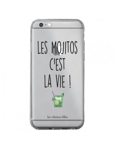 Coque iPhone 6 Plus et 6S Plus Les Mojitos, c'est la vie Transparente - Les Vilaines Filles