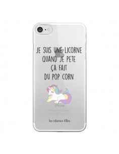 Coque iPhone 7/8 et SE 2020 Je suis une licorne, quand je...