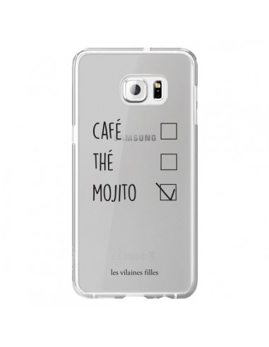 Coque Café, Thé et Mojito Transparente pour Samsung Galaxy S6 Edge Plus - Les Vilaines Filles