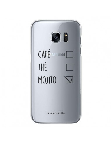 Coque Café, Thé et Mojito Transparente pour Samsung Galaxy S7 - Les Vilaines Filles