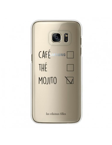 Coque Café, Thé et Mojito Transparente pour Samsung Galaxy S7 Edge - Les Vilaines Filles
