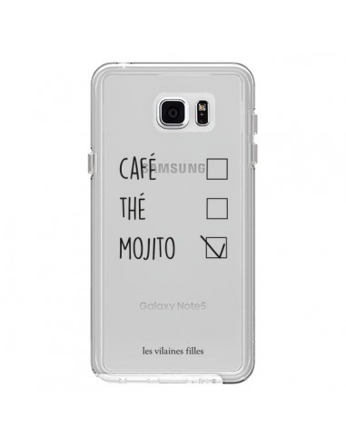 Coque Café, Thé et Mojito Transparente pour Samsung Galaxy Note 5 - Les Vilaines Filles