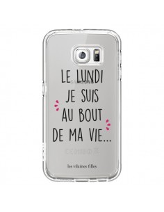 Coque Le lundi, je suis au bout de ma vie Transparente...