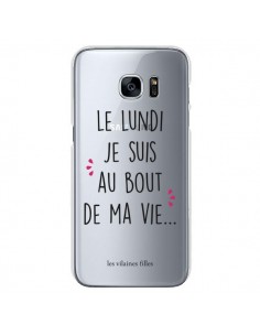 Coque Le lundi, je suis au bout de ma vie Transparente...