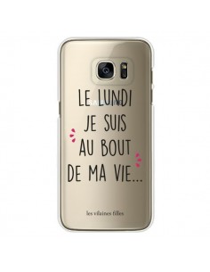 Coque Le lundi, je suis au bout de ma vie Transparente...