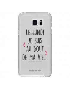 Coque Le lundi, je suis au bout de ma vie Transparente...
