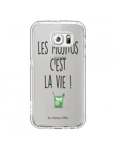 Coque Les Mojitos, c'est la vie Transparente pour Samsung Galaxy S6 - Les Vilaines Filles