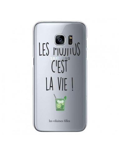 Coque Les Mojitos, c'est la vie Transparente pour Samsung Galaxy S7 - Les Vilaines Filles