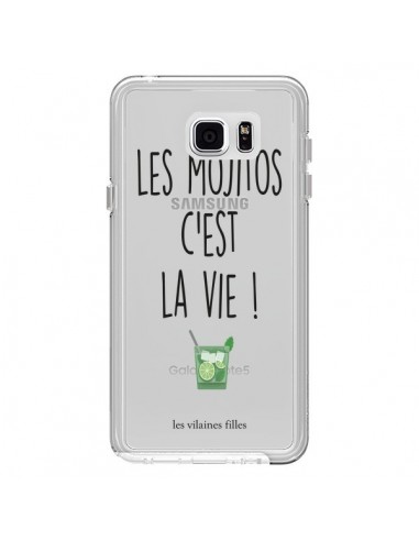 Coque Les Mojitos, c'est la vie Transparente pour Samsung Galaxy Note 5 - Les Vilaines Filles