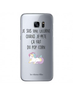Coque Je suis une licorne, quand je pète ça fait du pop...