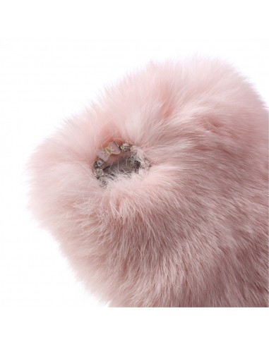 Coque en Fourrure Rose Foncee Ultra Douce pour iPhone 5/5S et SE