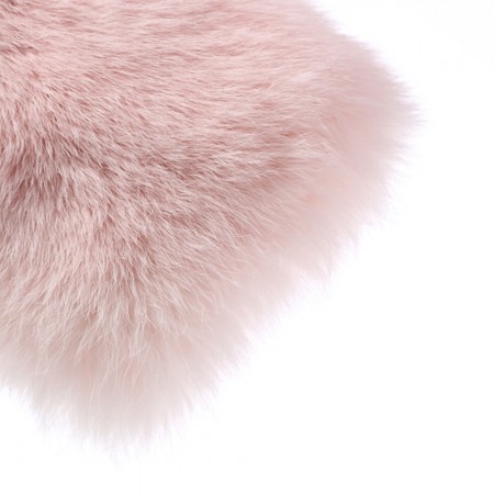 Coque en Fourrure Rose Foncee Ultra Douce pour iPhone 5/5S et SE