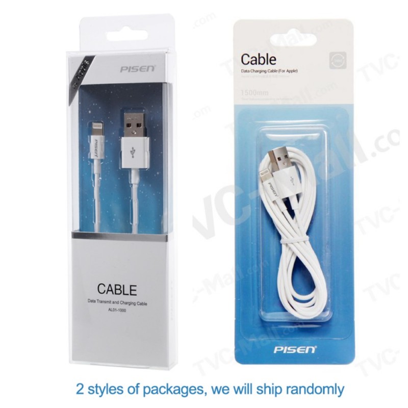 Cable USB Lightning 1m pour iPhone 6/6S, 6 Plus/6S Plus, 5/5S, 5C, iPad Mini, iPad 4, iPad Air, iPod Nano