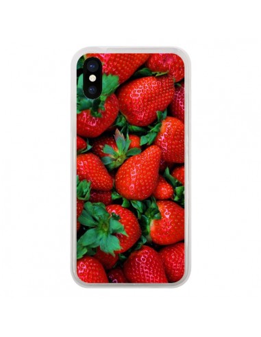 Coque Fraise Strawberry Fruit pour iPhone X - Laetitia