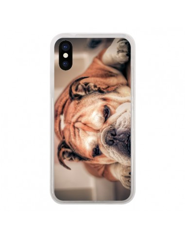 Coque Chien Bulldog Dog pour iPhone X - Laetitia