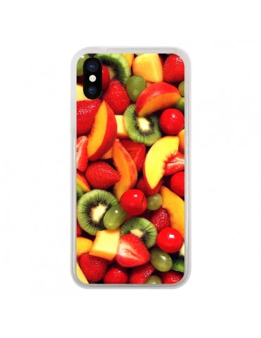 Coque Fruit Kiwi Fraise pour iPhone X - Laetitia