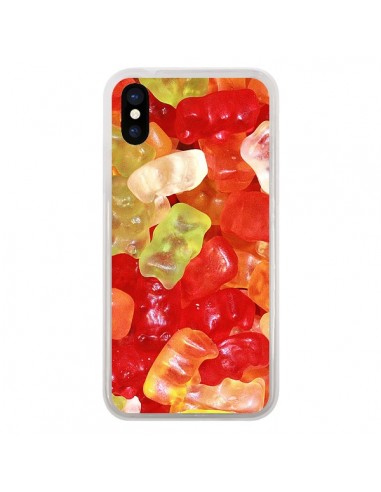 Coque Bonbon Ourson Multicolore Candy pour iPhone X - Laetitia