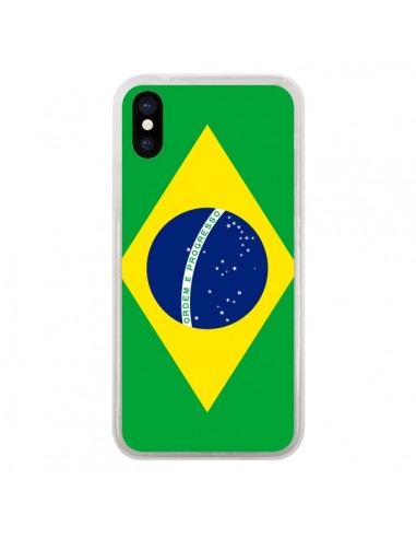 Coque Drapeau Brésil Brésilien pour iPhone X - Laetitia