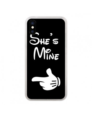Coque She's Mine Elle est à Moi Amour Amoureux pour iPhone X - Laetitia