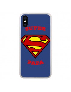 Coque Super Papa Superman pour iPhone X - Laetitia