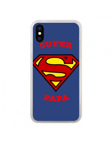 Coque Super Papa Superman pour iPhone X - Laetitia