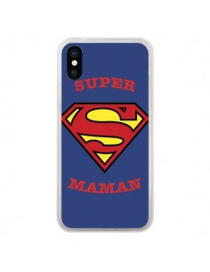 Coque Super Maman Superman pour iPhone X - Laetitia