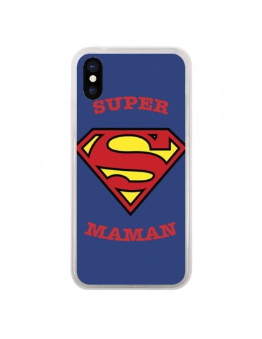 Coque Super Maman Superman pour iPhone X - Laetitia