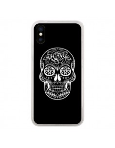 Coque Tête de Mort Mexicaine Blanche pour iPhone X - Laetitia