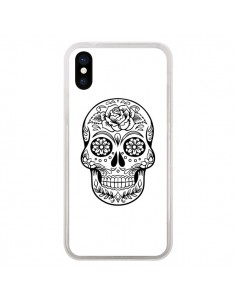 Coque Tête de Mort Mexicaine Noir pour iPhone X - Laetitia