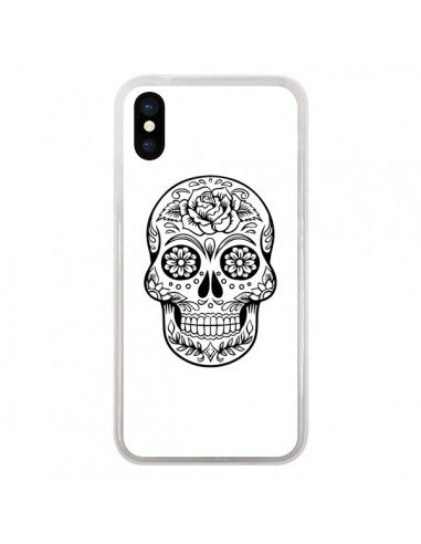 Coque Tête de Mort Mexicaine Noir pour iPhone X - Laetitia