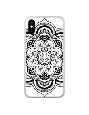 Coque Mandala Noir Azteque pour iPhone X - Nico