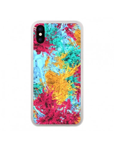 Coque Splashes Peintures pour iPhone X - Eleaxart