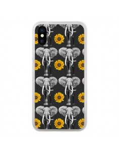 Coque Elephant Tournesol pour iPhone X - Eleaxart