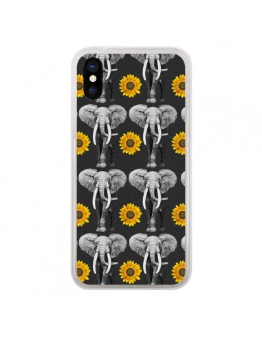 Coque Elephant Tournesol pour iPhone X - Eleaxart