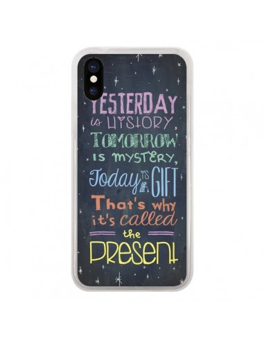 Coque iPhone X et XS Today is a gift Cadeau - Maximilian San