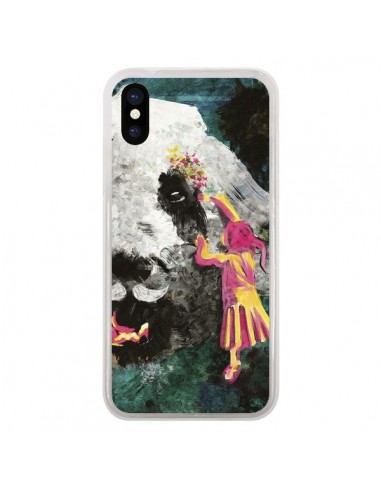 Coque iPhone X et XS Panda Pandamonium - Maximilian San