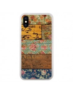 Coque iPhone X et XS Barocco Style Bois - Maximilian San