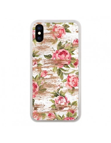 Coque iPhone X et XS Eco Love Pattern Bois Fleur - Maximilian San